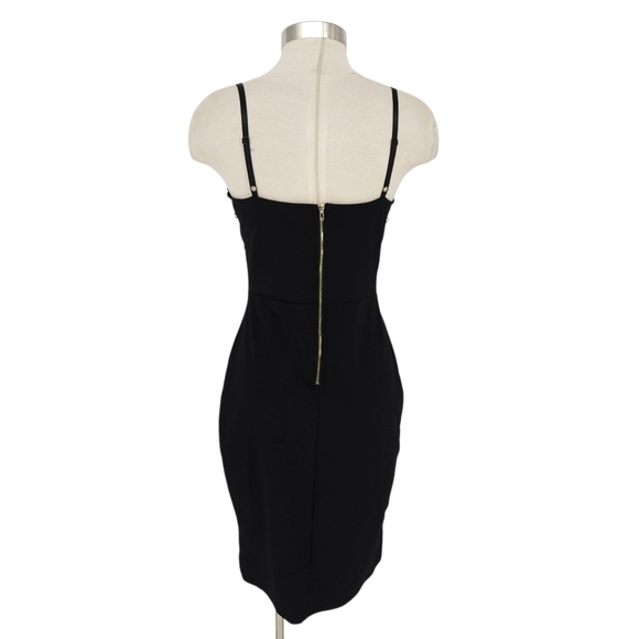 Haute Monde Sheath Dress Black Lace Sleeveless Bodycon Zip Back Large - Picture 5 of 9